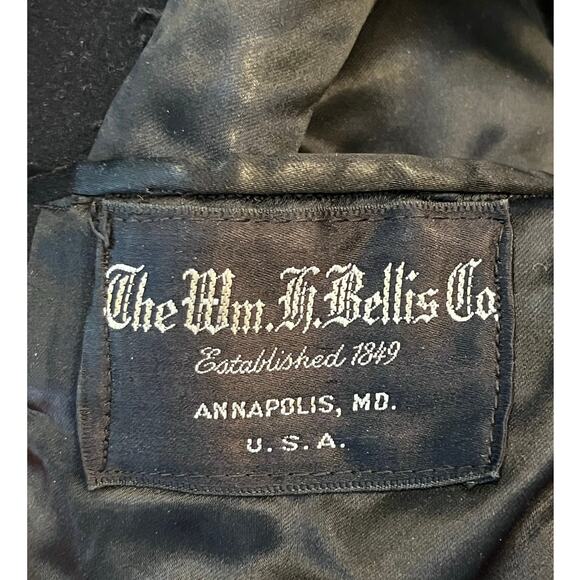 Wm. H. Bellis Co. Size Small Wool Naval Issue Long Sleeve Full Length Pea Coat - Picture 2 of 9